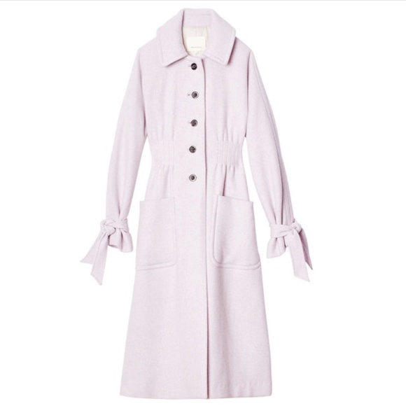 REBECCA TAYLOR {8} Lilac Melton Coat Wool - Picture 1 of 7